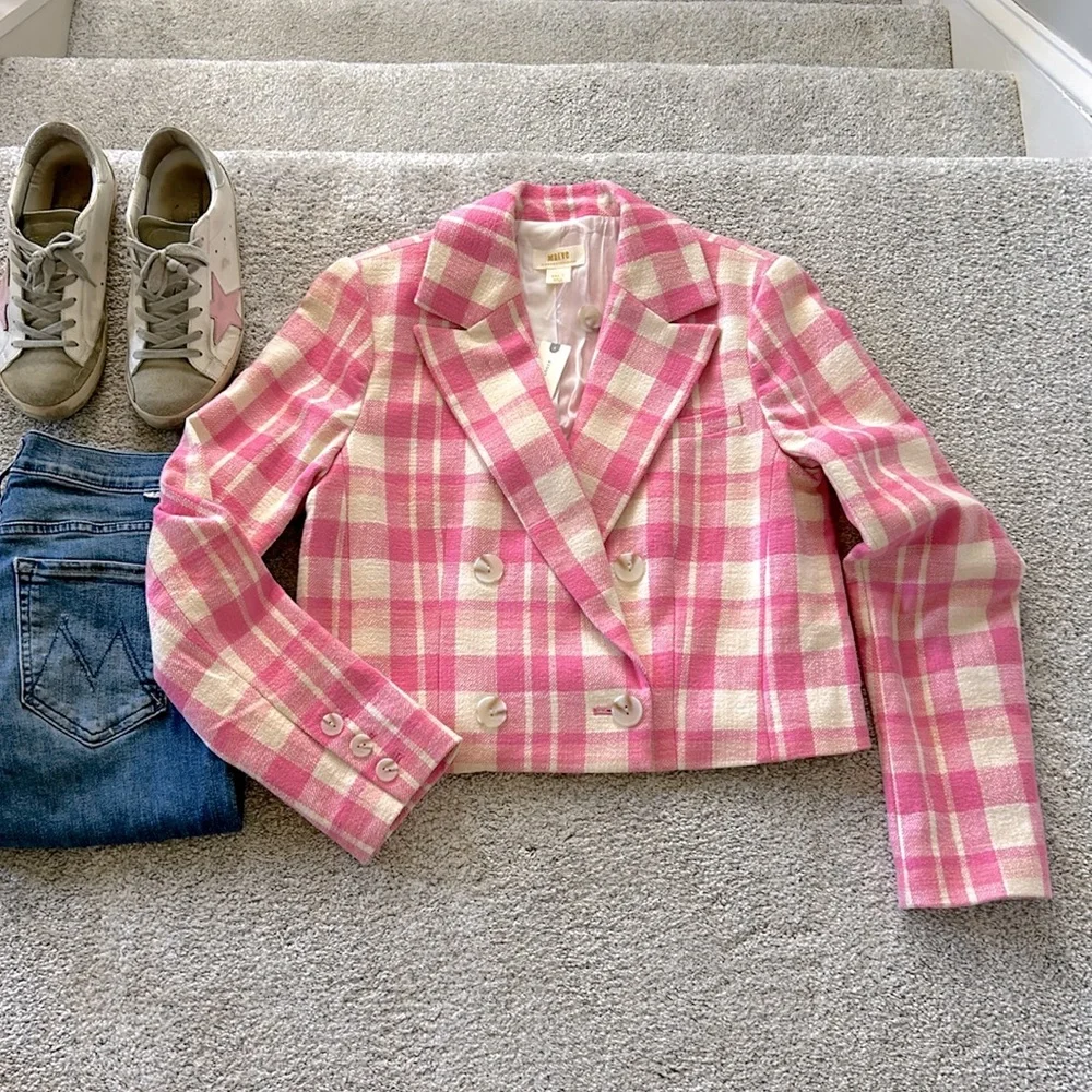 Anthropologie Maeve Cropped Double Breasted Jacket - Picture 2 of 11